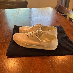 Common Projects Achilles Low Cream Canvas Sneakers Size 43 (US 10.5)